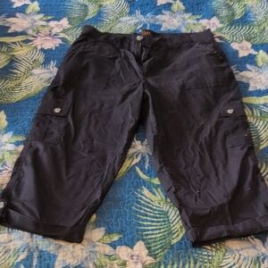 Lee Black Casual Capris